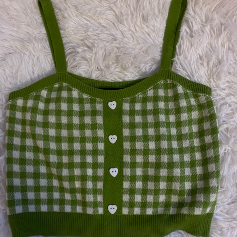 Plaid crop top